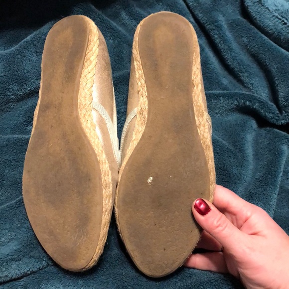 Gold and mint espadrilles - Picture 3 of 6